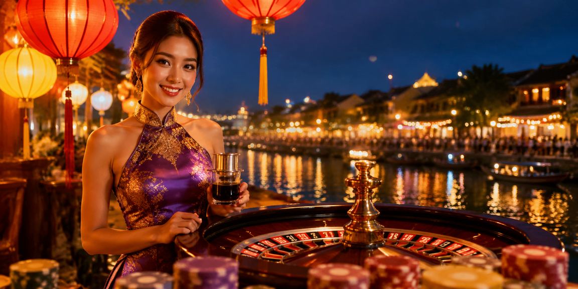 Không gian giải trí roulette phong cách Hội An kết hợp văn hóa cà phê Vietnam